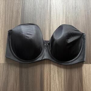 Savage x Fenty Bra Women's 38DD Black Strapless Padded Gripping